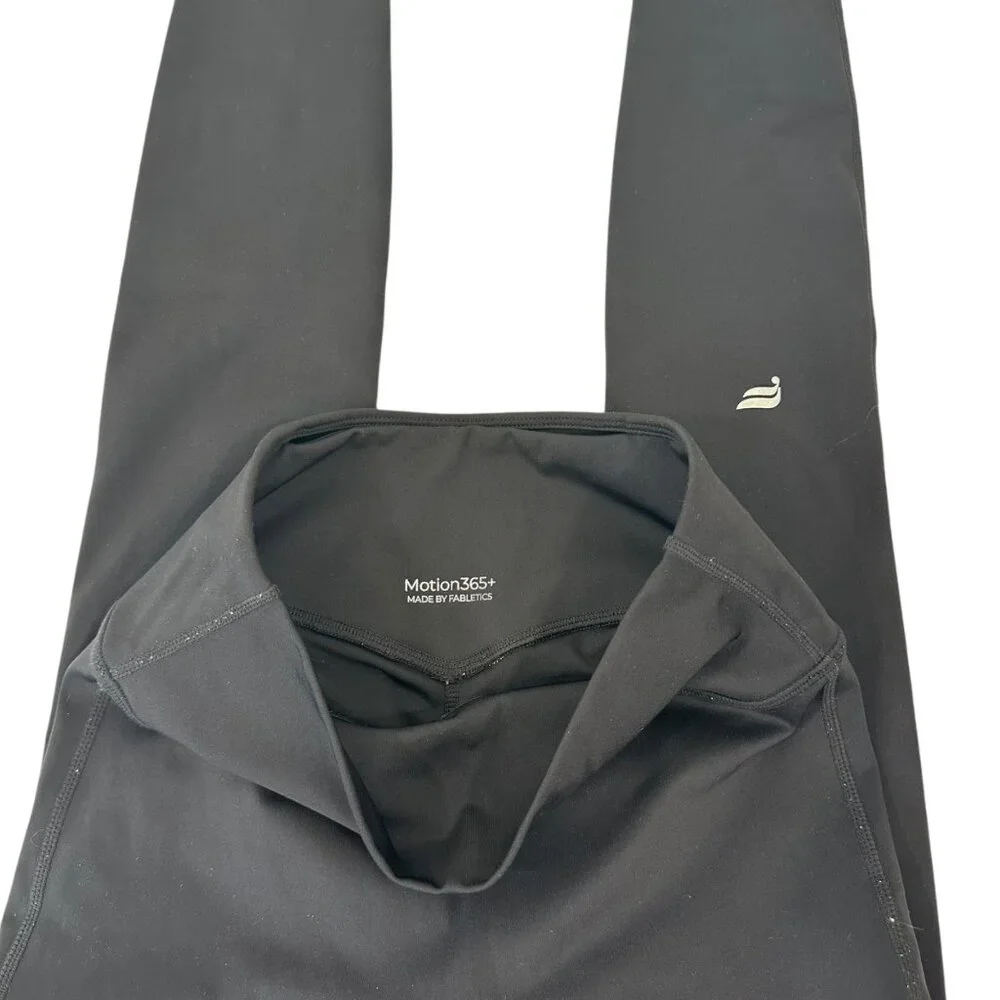 Fabletics Motion365+ Black High-Waisted Womens Leggings Size Small NO SIZE TAGS - Picture 3 of 9